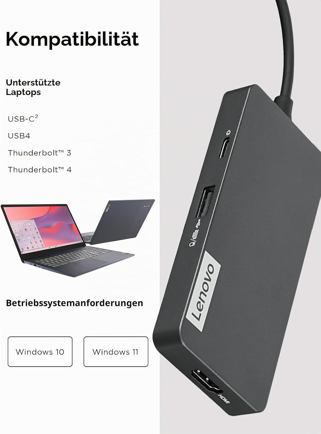 Lenovo USB-C 7-in-1 Hub Eisengrau, Eisengrau