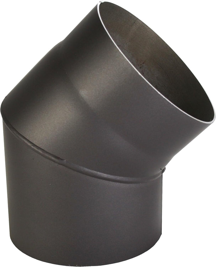 Ofenrohr Kaminrohr Bogen Abgasrohr Rauchrohr Rosette Wandfutter Ø DN 150 mm 2 mm Stahlrohr schwarz (