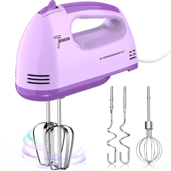 Elektrischer Handmixer, Kleine Lebensmittelmischer 7 Geschwindigkeiten Handmischer, 304 * (1 * Whisk