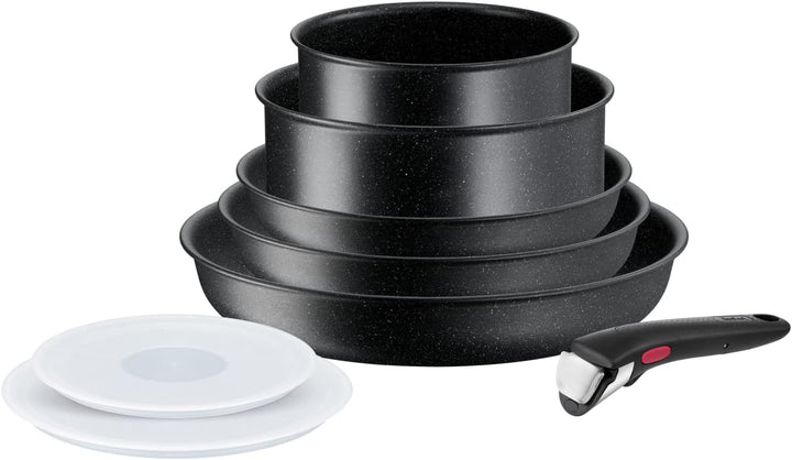 Tefal Ingenio Black Stone Kochgeschirr, 7-teilig