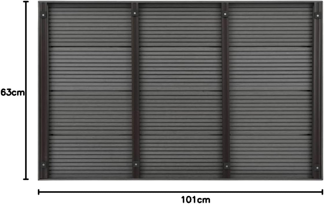 vidaXL Bodenelement für Solardusche Poolleiter WPC Pooldusche Gartendusche Grau, Grau