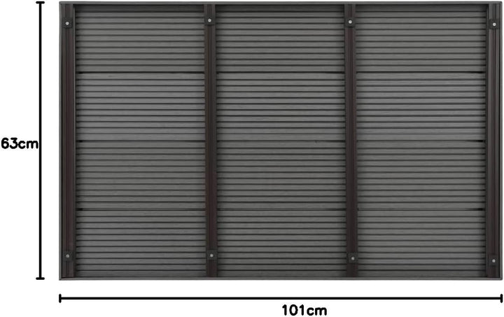 vidaXL Bodenelement für Solardusche Poolleiter WPC Pooldusche Gartendusche Grau, Grau