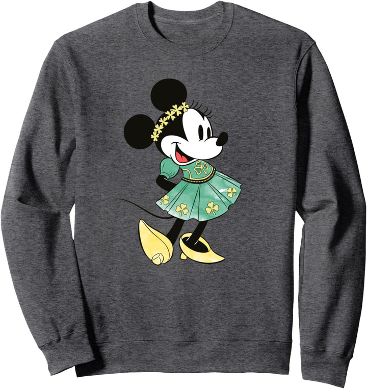 Disney Minnie Mouse Shamrock Dress St. Patrick's Day Sweatshirt