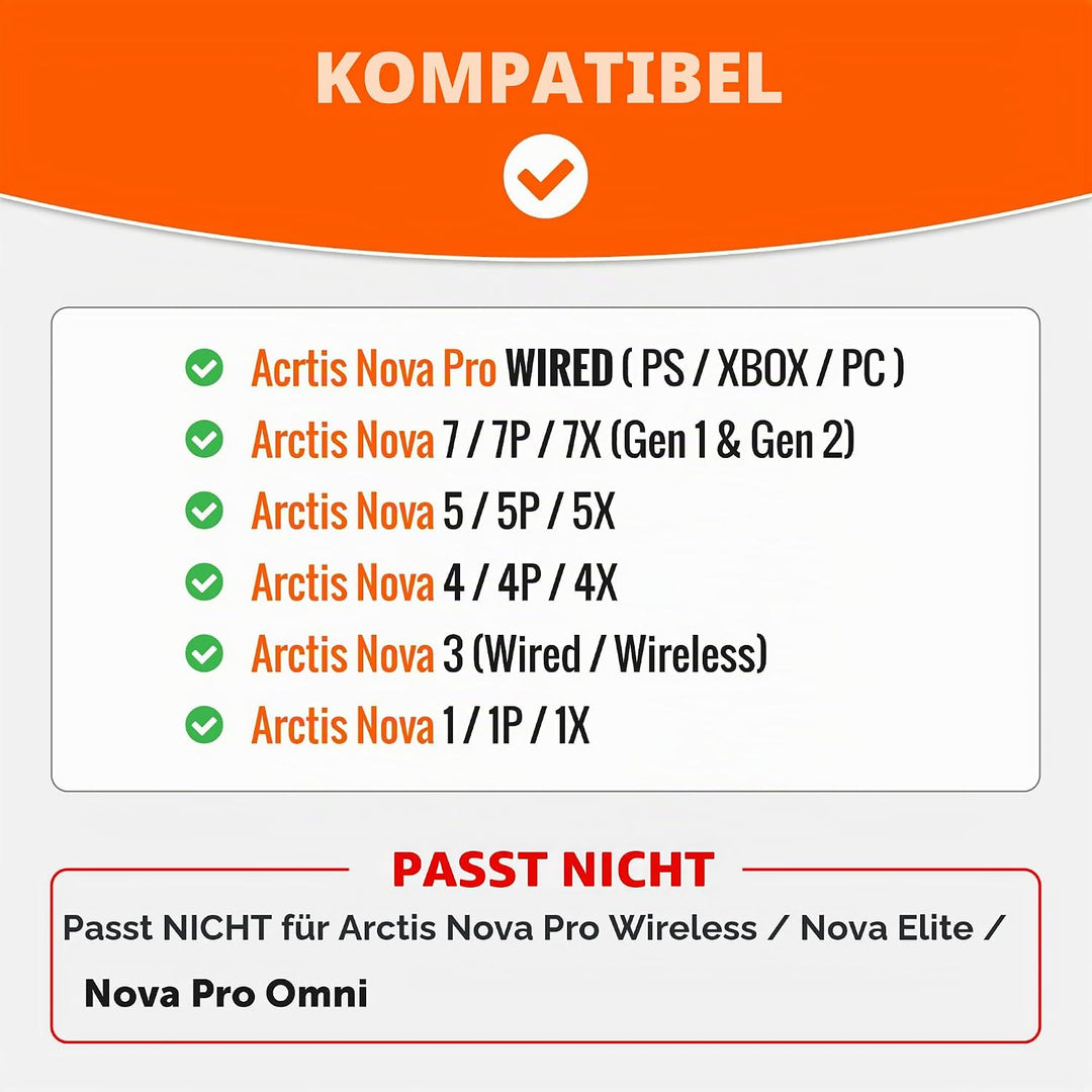 WC Freeze für Arctis Nova – Kühlgel-Ersatz-Ohrpolster für Arctis Nova Pro Wired, Nova 7, 3, 1 – Herg