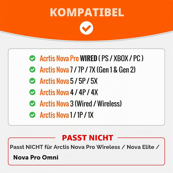 WC Freeze für Arctis Nova – Kühlgel-Ersatz-Ohrpolster für Arctis Nova Pro Wired, Nova 7, 3, 1 – Herg