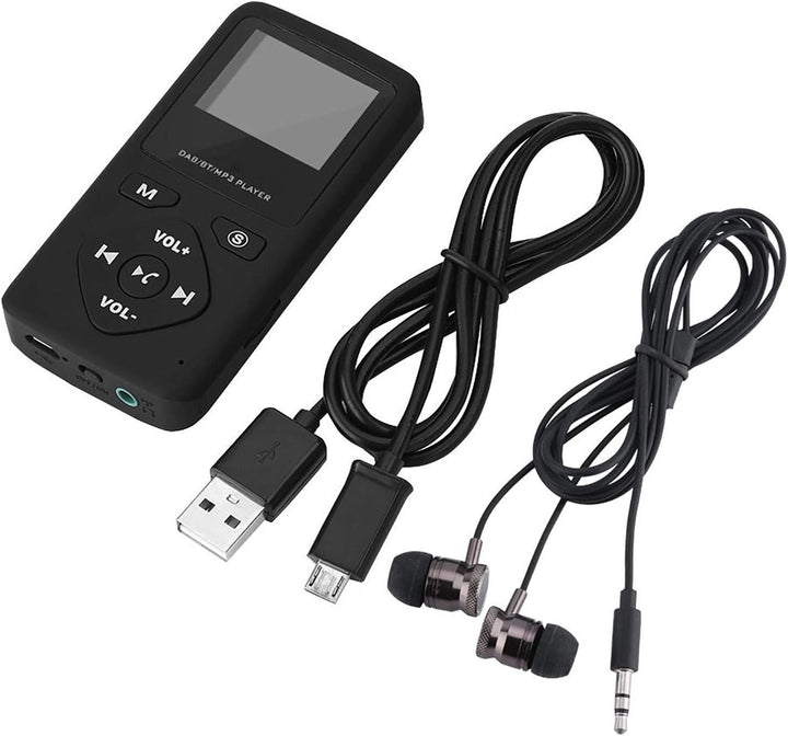 Elprico Tragbares Radio -Radio, DAB DAB+ Taschenradio mit LCD-Bildschirm, Bluetooth-MP3-Player mit K