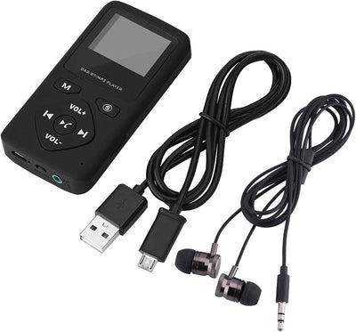 Vikye Tragbares Radio, DAB/DAB+ Pocket Digital Radio Receiver FM Radio mit LCD Display Taschenradio