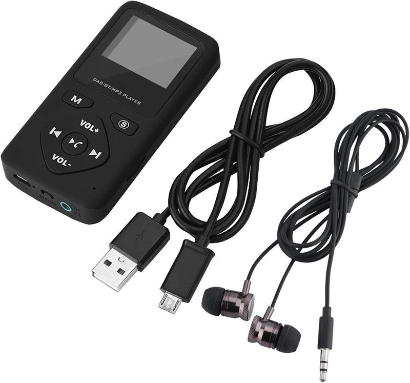 Vikye Tragbares Radio, DAB/DAB+ Pocket Digital Radio Receiver FM Radio mit LCD Display Taschenradio