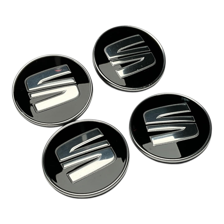 Original Zubehör Seat - Set 4 Abdeckkappen Center Rad Abdeckung Legierung, 5F0601171CBX