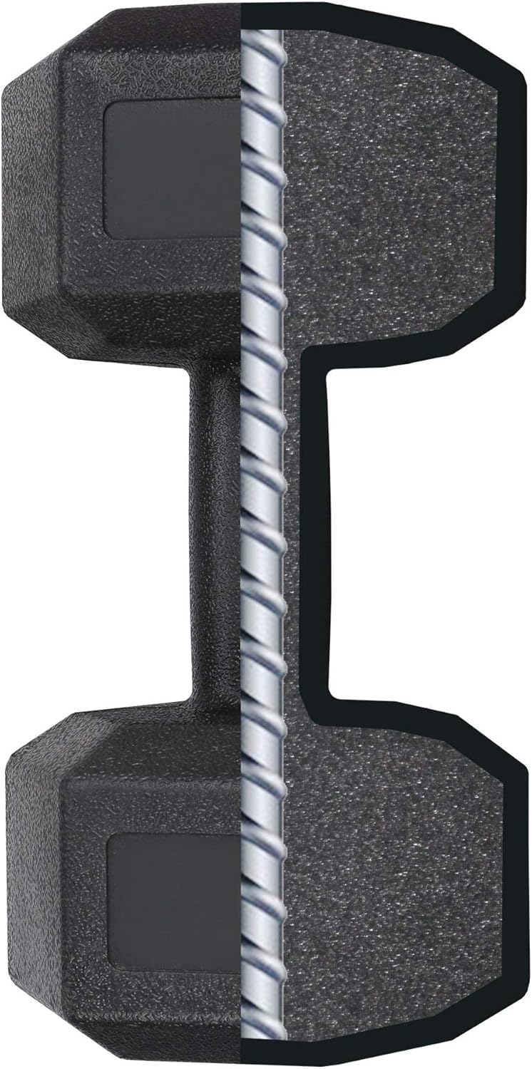 Yaheetech 2 Stück Hantel Set 4/5/6/7,5/8/10 Kg Kurzhanteln Gusseisen Hexagon Hanteln Gewichte Traini