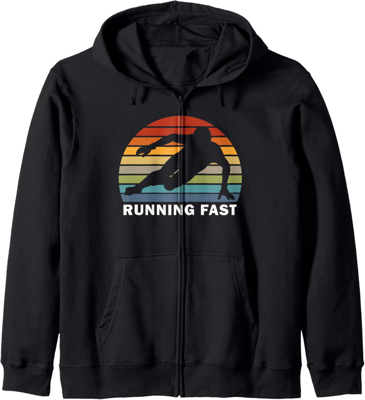 Laufen Schnell Short Track Eisschnelllauf Retro Kapuzenjacke