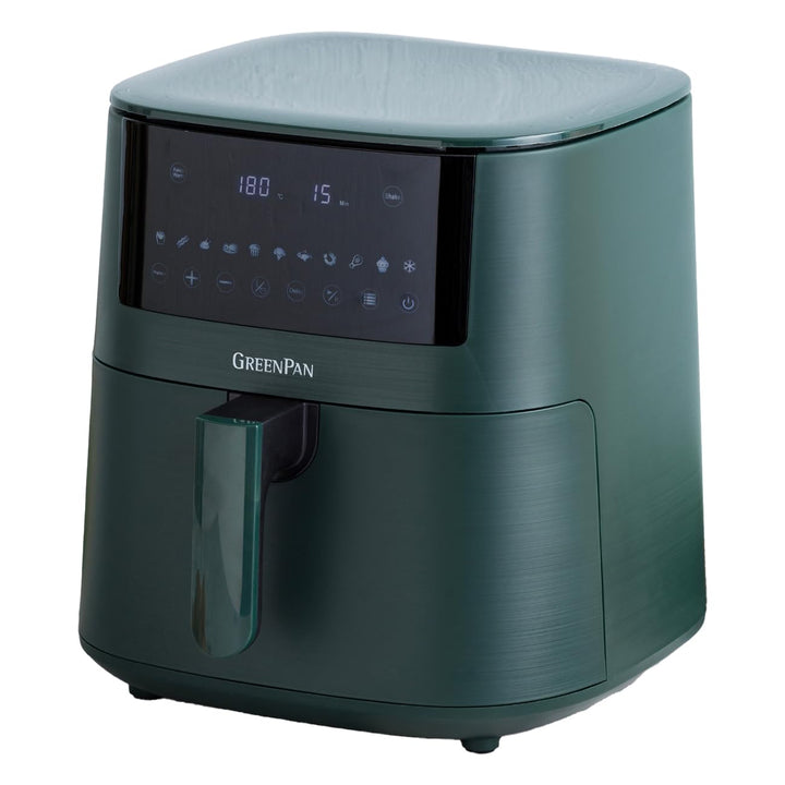 GreenPan Bistro Heissluftfritteuse, Airfryer, 7,2 Liter, 1650 Watt, LED-Touchscreen, Antihaftbeschic