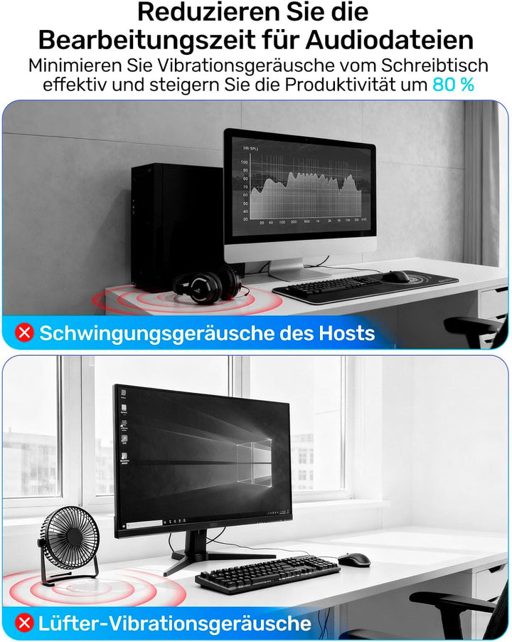 AT2020 Microphone Shock Mount Mikrofon-Stossdämpferhalterung mit Metall-Popfilter Anti-Vibrations-Au