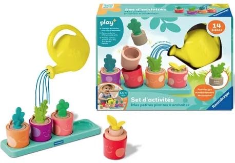 Ravensburger Play + Aktivitätsset: Meine kleinen Pflanzen zum Stecken, Babyspielzeug ab 18 Monaten,