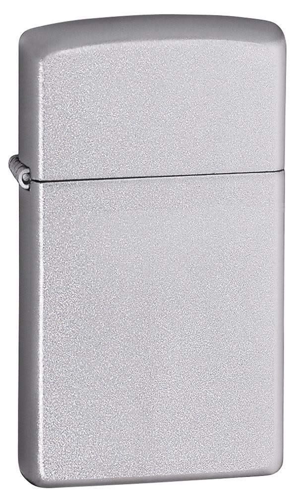 Zippo 1605 60001179 Satin Finish Slim Feuerzeug, Messing, Satin Finish
