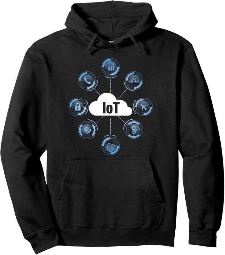 Internet Der Dinge IoT IdD Allesnetz Technologie IT Zukunft Pullover Hoodie