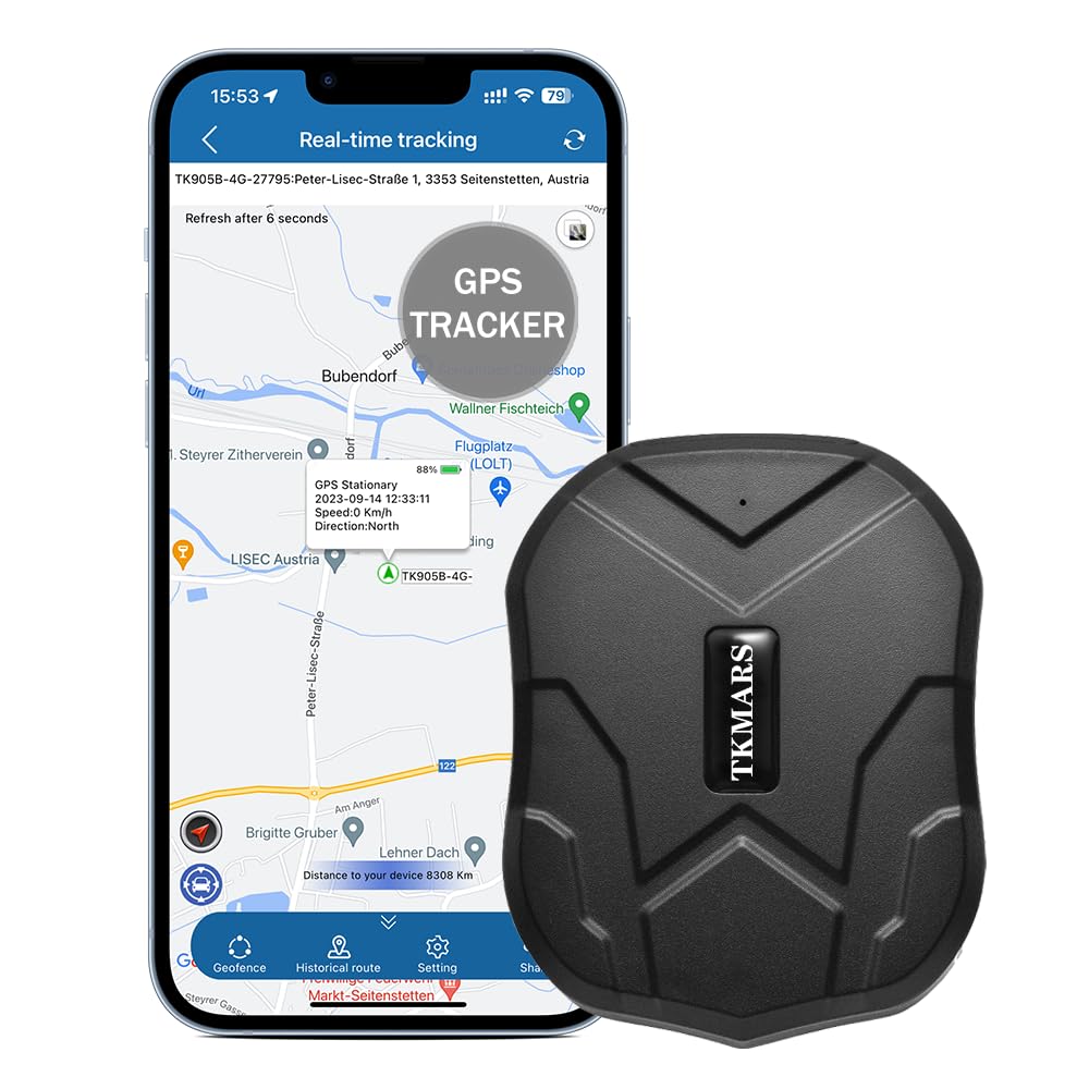 TKMARS TK905 Auto GPS-Tracker, 5000mAh Akku, magnetisches Ortungsgerät, funktioniert über SMS/APP/We