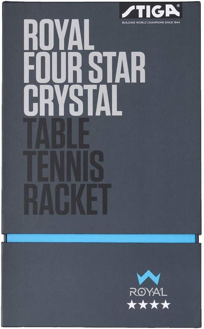 Stiga Royal 4-Star Table Tennis Ping Pong Bat, Black/Red Einzelbett, Einzelbett