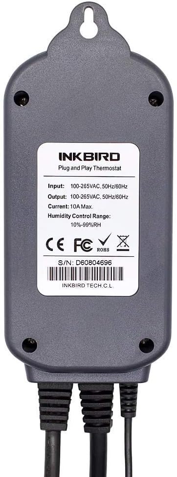 Inkbird IHC-200 Feuchtigkeitsregler 220V Play und Plug Hygrostat,Luftbefeuchter Luftentfeuchter für