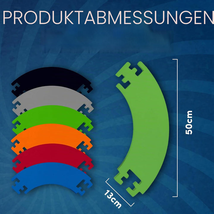 Designa Darts Dartscheiben-Umrandung, langlebig, leicht, Eva-Puzzle-Ring-Design, mehrere Farben Schw