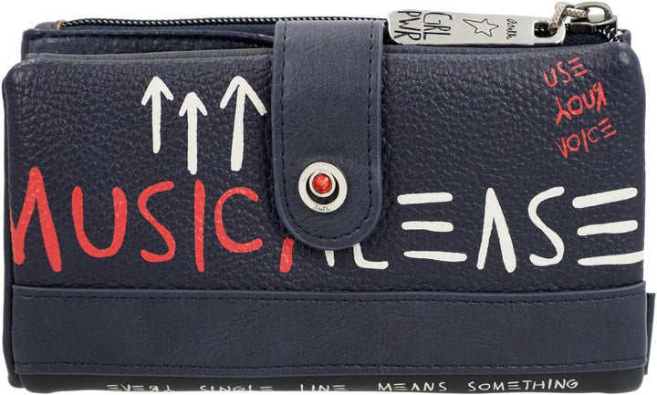 Anekke Fun&Music Damengeldbörse schwarz Masse 18x10x3cm