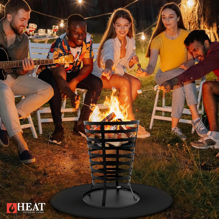 HEAT Outdoor Living Feuerkorb - Feuerschalen für den Grten - Feuerstelle Outdoor &amp; Feuertonne - Feue