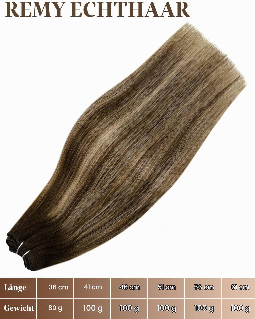 Hetto Braun Extensions Tressen Echthaar Remy Tressen Extensions Echthaar Braun Tressen Echthaar Exte