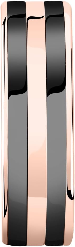 Ceramic Herren Ring aus Stahl, Keramik, IP Roségold - JM223ATZ24023 Rosa 60 (19.1), Rosa 60 (19.1)