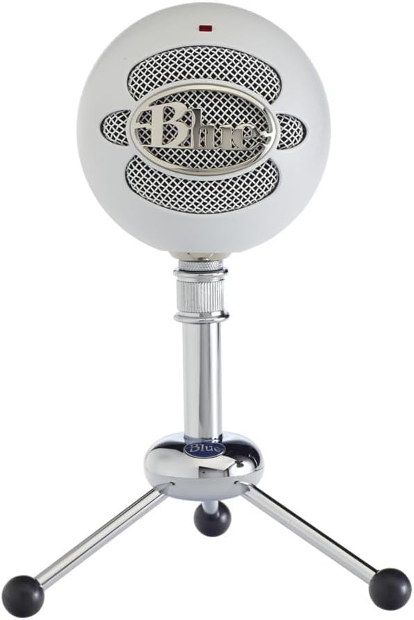 Blue Snowball USB-Mikrofon für Aufnahmen, Streaming, Podcasting, Gaming auf PC und Mac, Kondensatorm