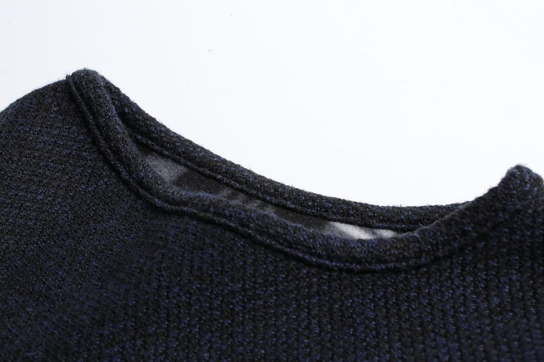 Herothorn Herren Strickweste Strickjacke ohne Ärmel V-Ausschnitt Ärmellose Fleecefutter Jacke Reissv