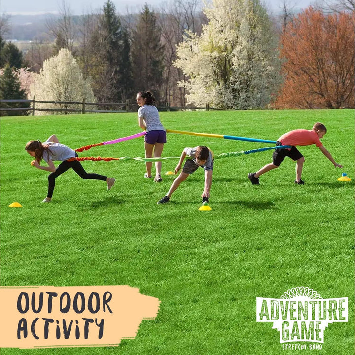 Original Cup Stretchy Band® | Team Building | Spiel Dehnbare Bänder | Stoffgummi | Ziehen | Kooperat