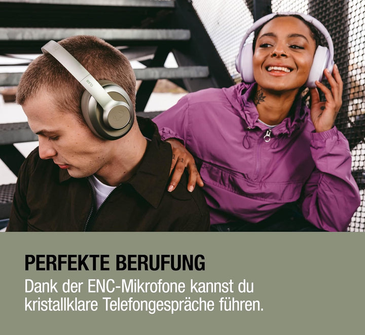 Fresh 'n Rebel Clam Ace 2, ANC-Kopfhörer, Hybrid Active Noise Cancelling, Ambient-Sound-Modus, Multi