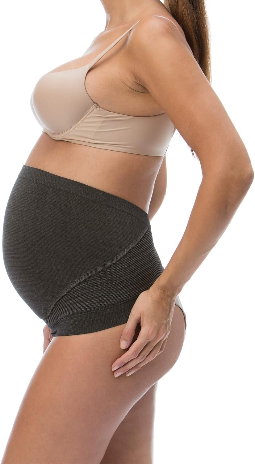 RelaxMaternity 5400 (Schwarz, XL) Band Unterleibstütze aus Silberfasern Schwangerschaft Schwarz XL,