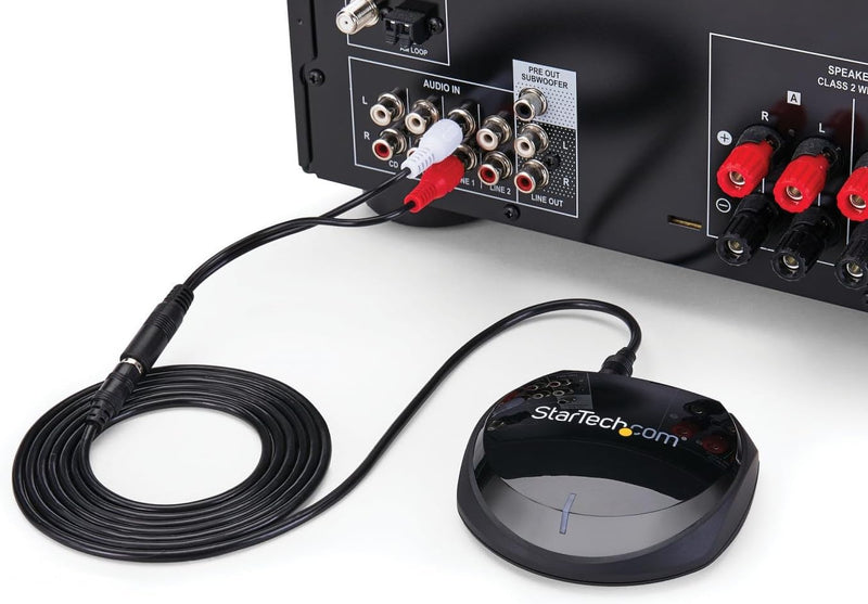 StarTech.com Bluetooth 5.0 Audio Empfänger mit NFC - BT Audio Adapter Für Stereoanlagen, HiFi, Verst
