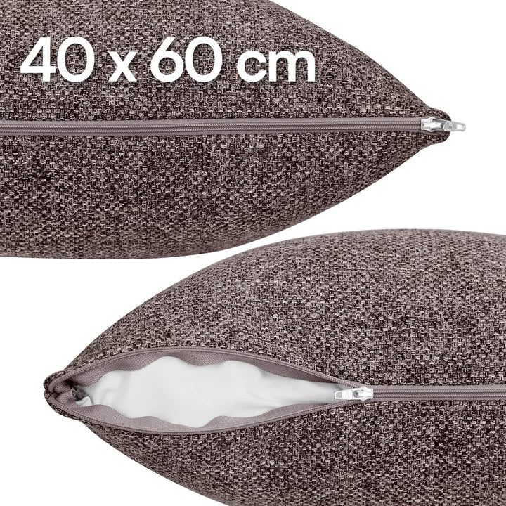 Selfitex 2er Set 40x60 cm, Sofakissen mit Füllung und Bezug, Dekokissen, Kopfkissen mit weicher Kiss