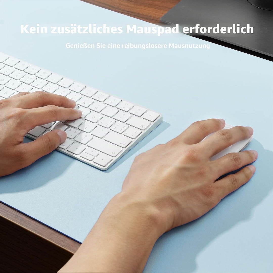 Aothia schreibtischunterlage,Mauspad, Büro-Schreibtischmatte, Rutschfester PU-Leder-schreibtischmatt