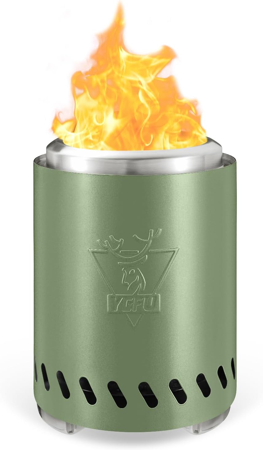 Generic Rauchfreie Feuerstelle,Tischfeuerstelle Feuerstelle Rauchfrei Campingkocher für den Aussenbe
