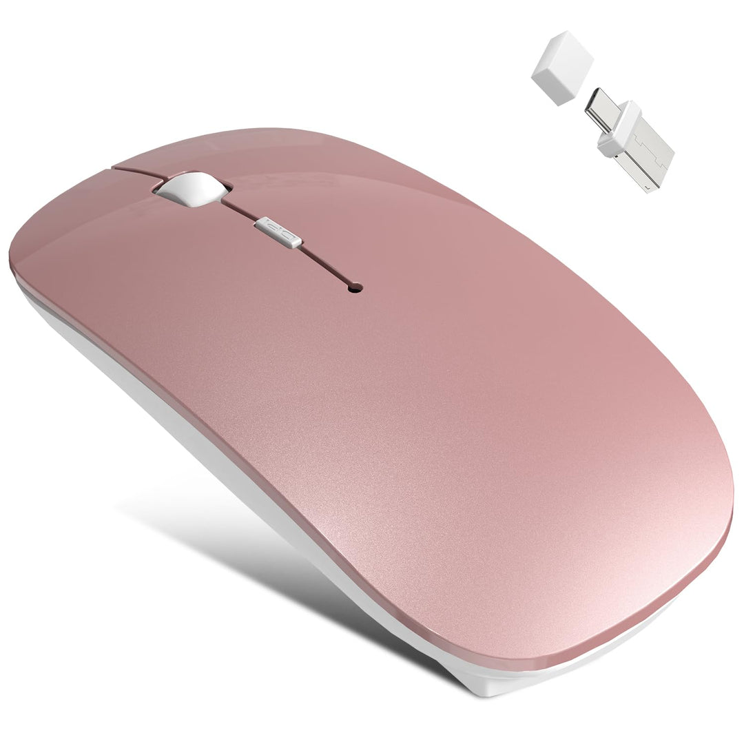 Azmall Bluetooth Kabellose Maus Jiggler Nicht Nachweisbar, Wiederaufladbare Maus Kabellos integriert