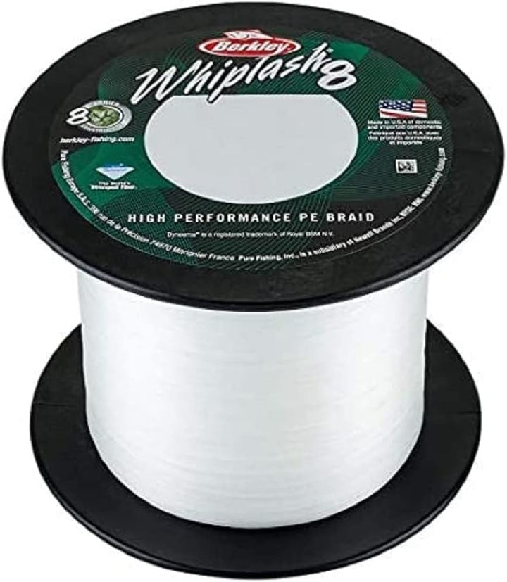 Berkley Whiplash 8 geflochtene Angelschnur – 100 % Dyneema 8-faches Geflecht für Salzwasser- und Süs