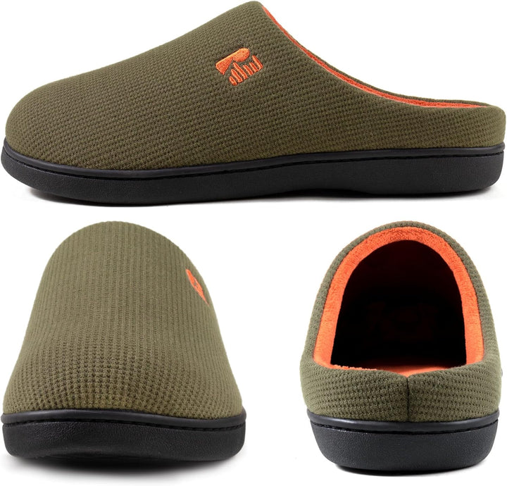 RockDove Herren Original Zweifarbige Hausschuhe mit Rückstellschaum 40/41 EU Zweifarbig, 40/41 EU Zw