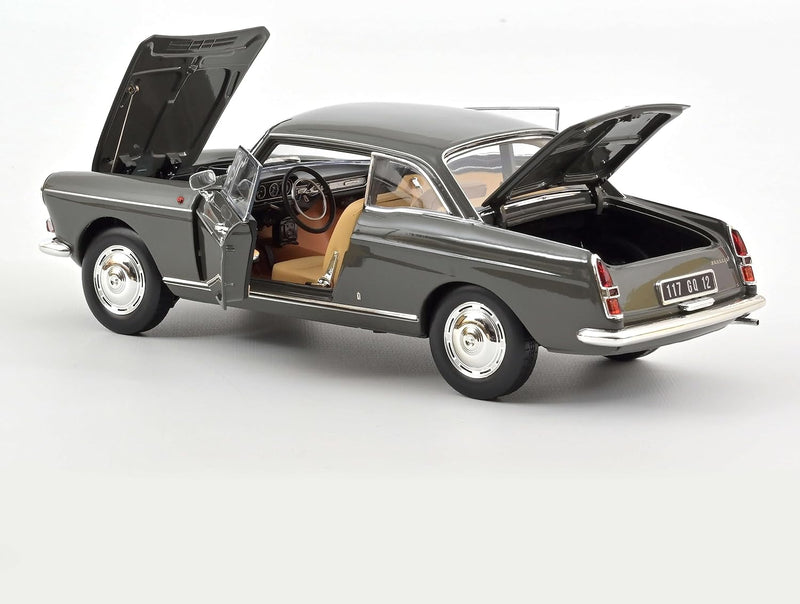 Norev NV184834 1:18 Peugeot 404 Coupé 1967-Graphitgrau Sammelmodell, Multi