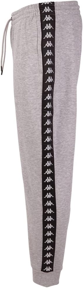 Kappa Unisex Leman Men, Sweat Pants, Regular Fit Trainingshose S High-rise Melange, S High-rise Mela