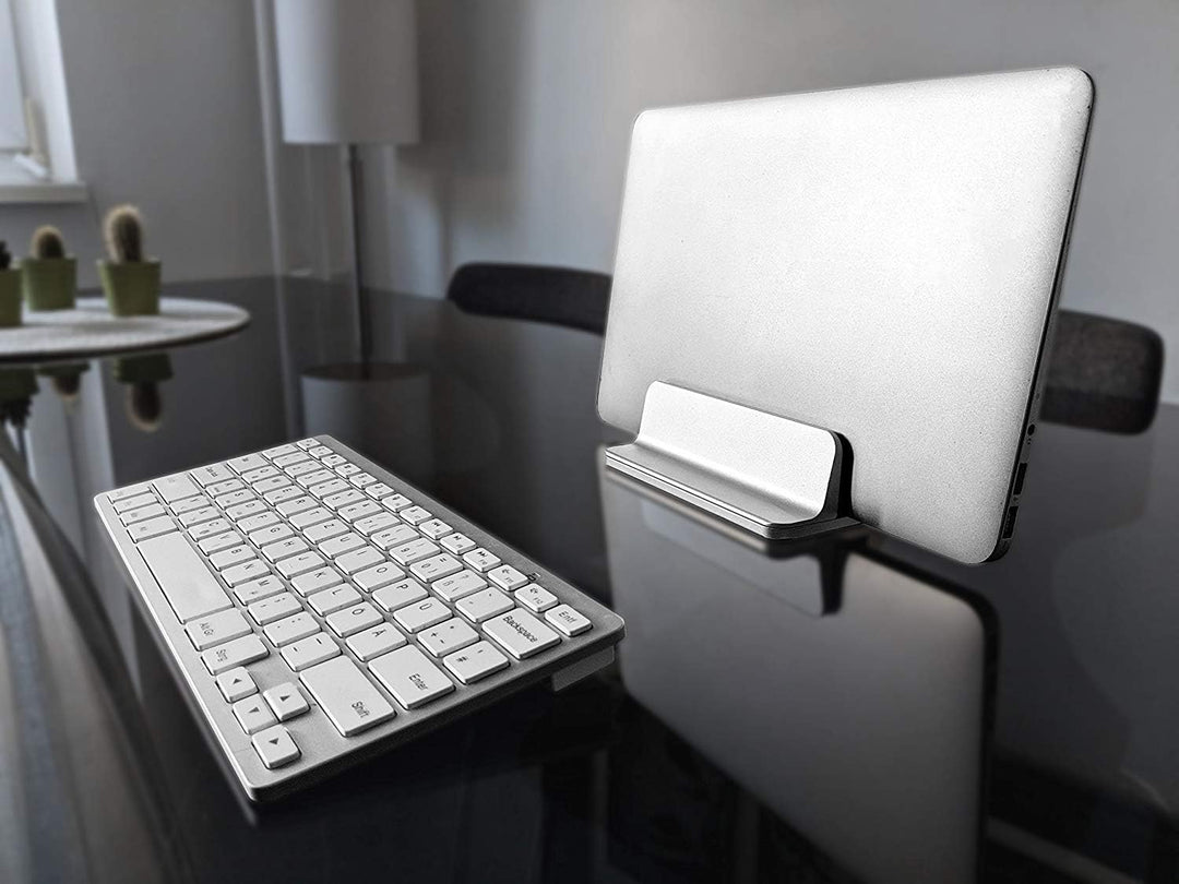 MyGadget Laptop Ständer Aluminium [Hochkant] - Verstellbare Stand Halterung für Notebooks wie z.B. A