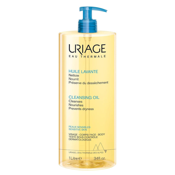 Uriage - Reinigungsöl 1L - Körper &amp; Gesicht - Empfindliche Haut - Reinigt, Pflegt, Verhindert Trocke