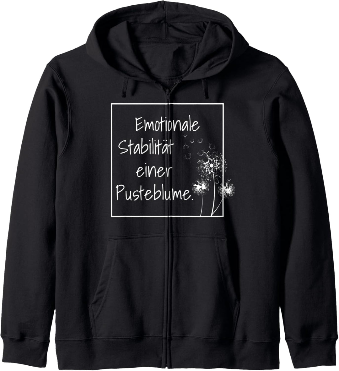 Emotionale Stabilität einer Pusteblume Emotionen Emo Kapuzenjacke
