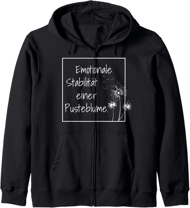 Emotionale Stabilität einer Pusteblume Emotionen Emo Kapuzenjacke