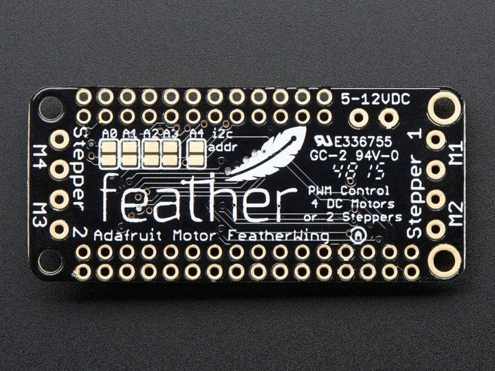 Adafruit DC Motor + Stepper FeatherWing Add-on For All Feather Boards [ADA2927]