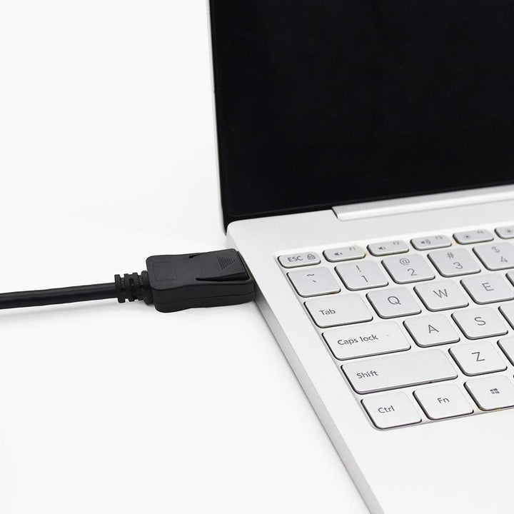 BolAAzuL 90 Grad Displayport 1,4-Kabel Abwärts DP Kabel, unten abgewinkeltes Displayport Kabel 1,8M