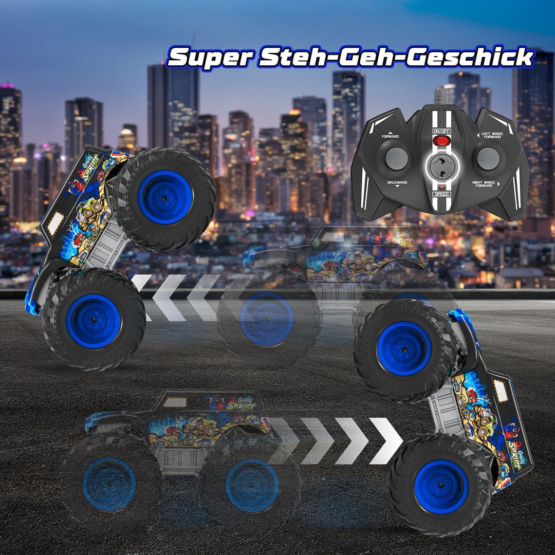 Monstertruck, 1:16 Ferngesteuerter Monstertruck Ferngesteuert mit Licht | 360°Drehung Monster Truck,