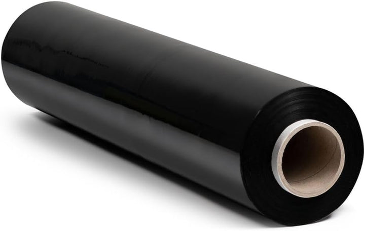 RAGO® Stretchfolie Schwarz Möbel folie 300m folie für möbel Hand Strechfolienrolle I Palettenfolie H